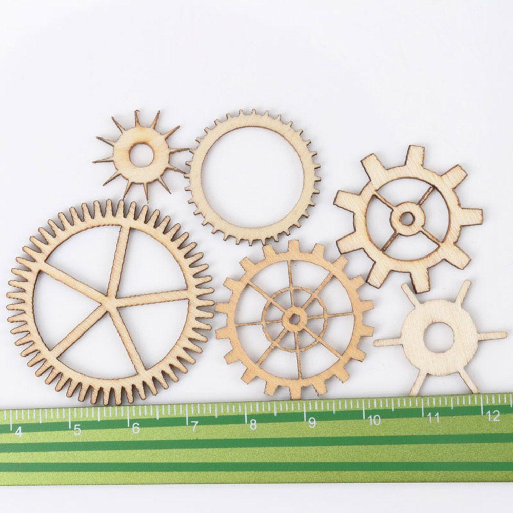 Bộ 36 Miếng Gỗ Hình Tròn Rỗng Handmade Dùng Để Tạo Hình Cho Các Sản Phẩm Thủ Công