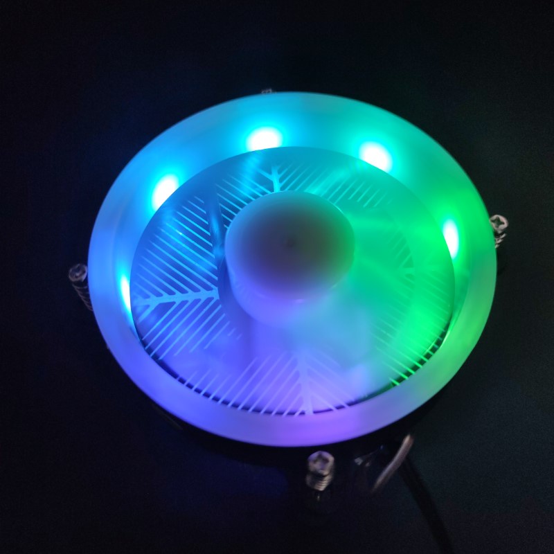 Quạt CPU Led lõi đồng Snowman 115X for Intell