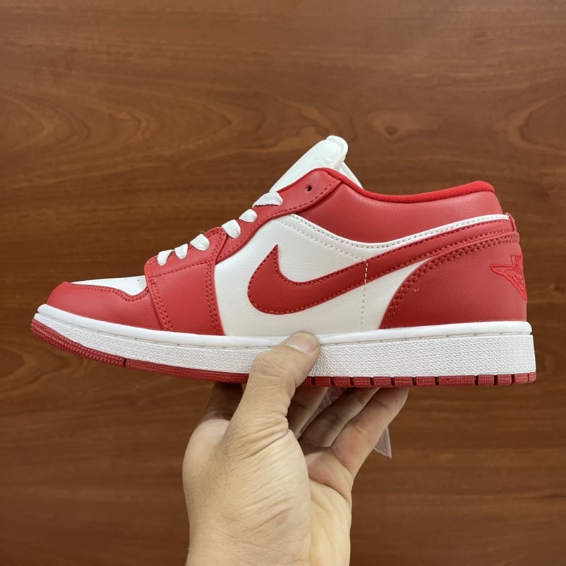 [Bản cao cấp] Giày thể thao sneaker Jordan 1 low Gym red - Fullbox kèm dây phụ
