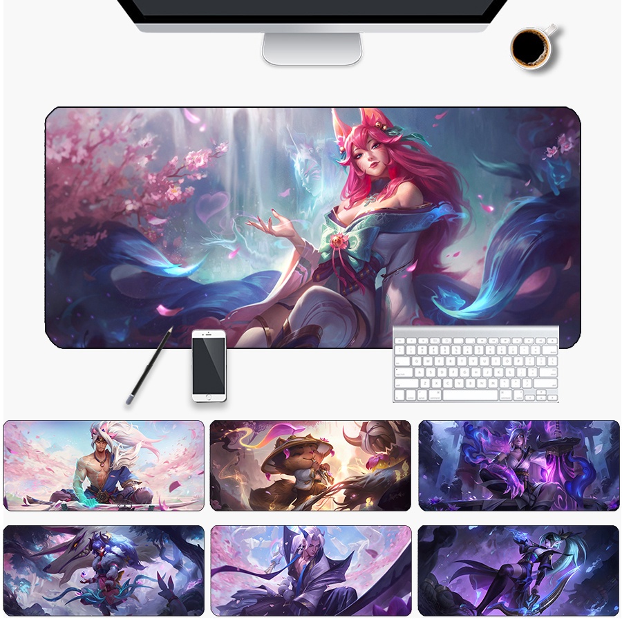 Tấm Lót Chuột Bàn Phím Chơi game Chống Trượt Chống Thấm Nước In Hình Liên Minh Huyền Thoại Thời Trang