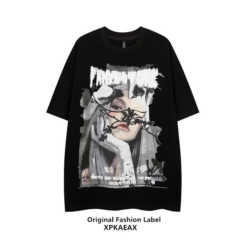 Áo thun tay lửng cỡ lớn thời trang mùa hè dành cho nam và nữ j3FU