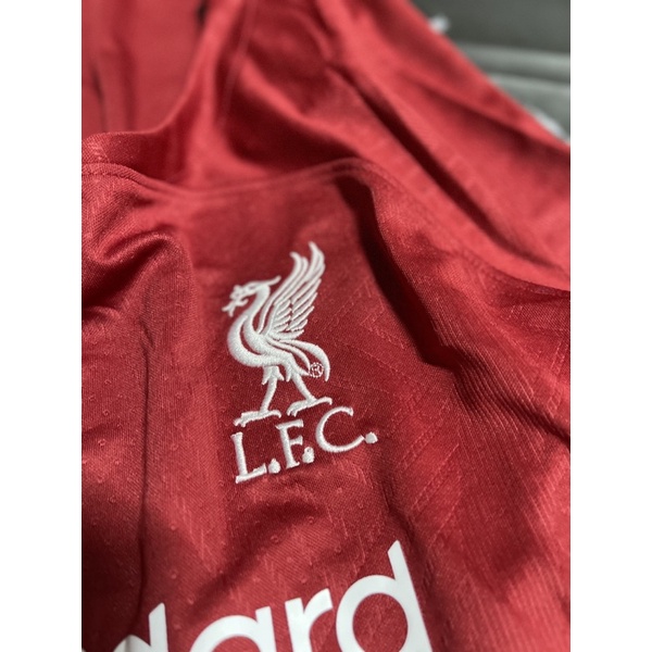 Set Bộ quần áo bóng đá vải gai mịn clb liverpool áo đỏ quần đỏ 2022 2023