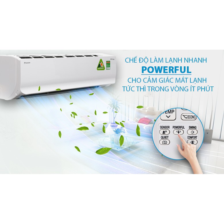 Điều hòa Daikin 18000BTU 1 chiều Inverter R32 Cao cấp FTKC50TVMV/RKC50TVMV