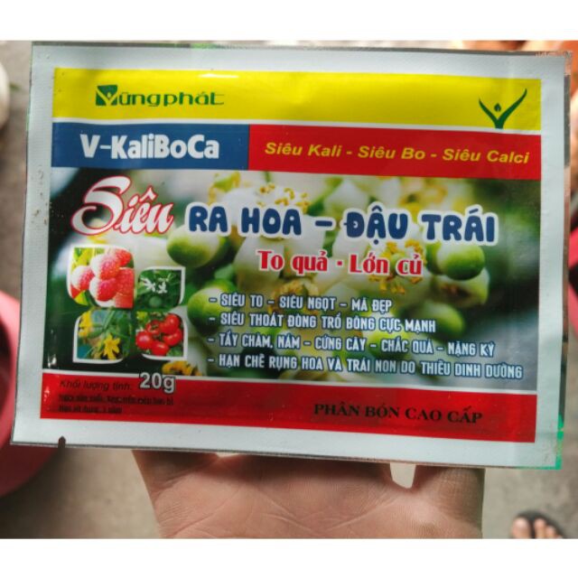 Bán Phân bón ra hoa đậu trái cao cấp kalibo ca hàng nhập, phân phối trong nước bởi thietbinhavuon.