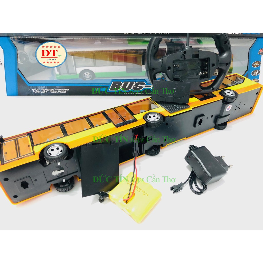 ĐỒ CHƠI XE BUS ĐIỀU KHIỂN PIN SẠC 6 BÁNH DÀI 44CM