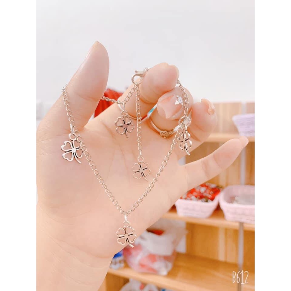 Lắc tay mỹ kí mạ bạc dễ thương