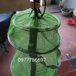 Giỏ đựng cá màu xanh bộ đội