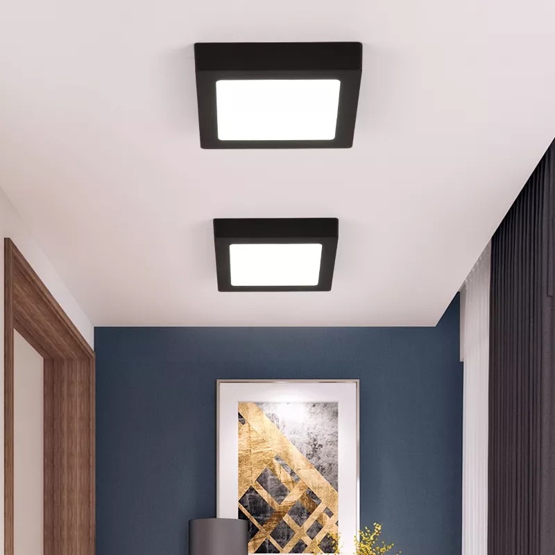 Đèn ốp nổi viền đen tròn- vuông 6w-12w-18w-24w