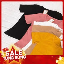 áo phông trơn cộc tay chất zip cotton