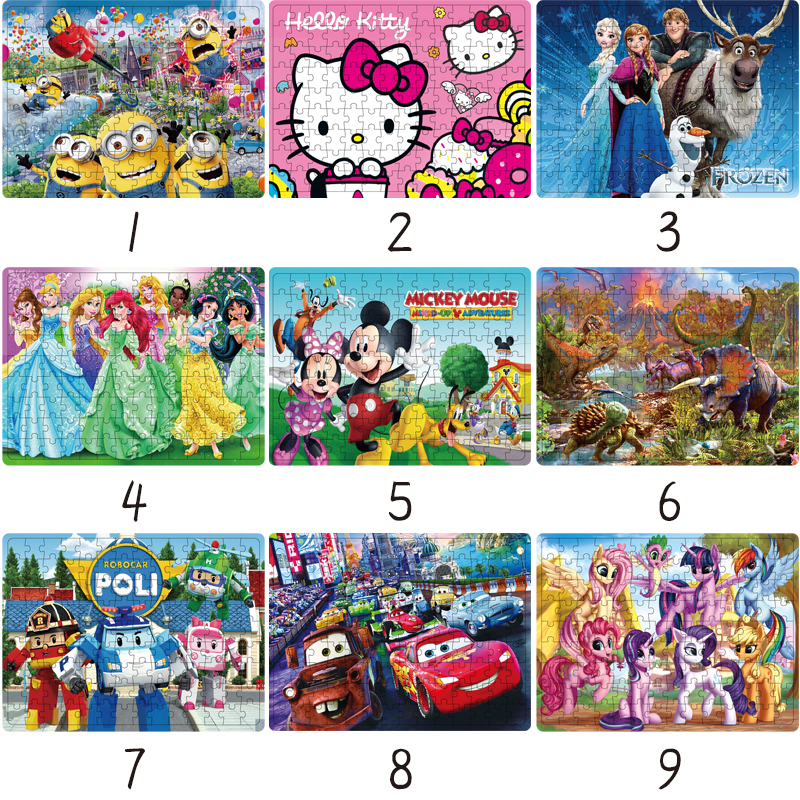 Bộ Đồ Chơi Xếp Hình Hoạt Hình Disney 126 Mảnh Vui Nhộn Cho Bé