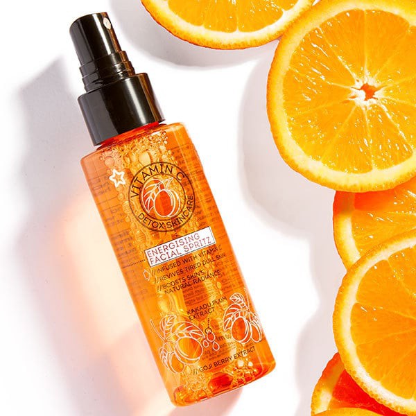 [TOP 1 SHOPEE] Nước hoa hồng xịt dưỡng sáng da, mờ thâm Superdrug Vitamin C Energising Facial Spritz 100ml (Bill Anh)