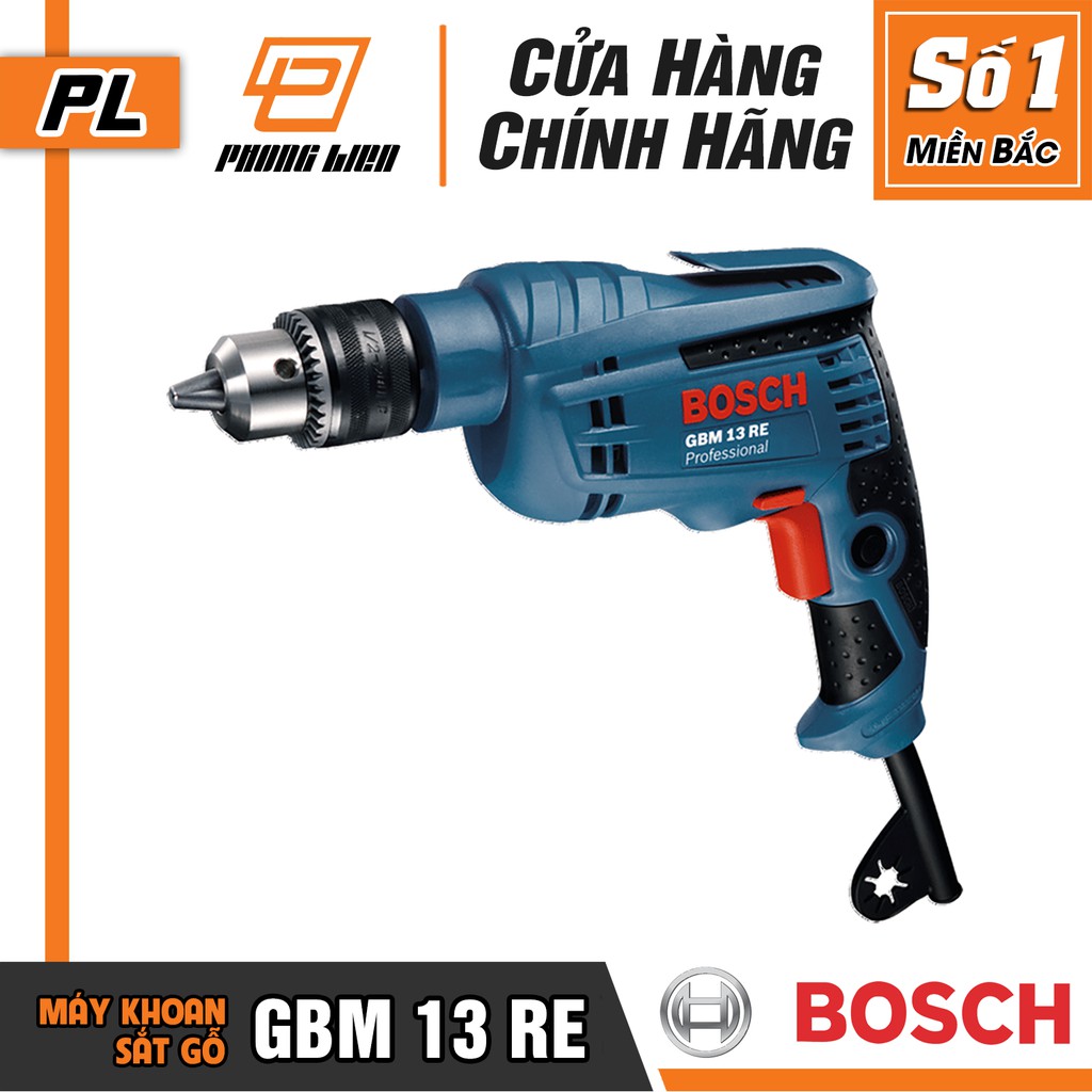 Máy Khoan Bắt Vít Bosch GBM 13 RE (13MM-600W) - Hàng Chính Hãng