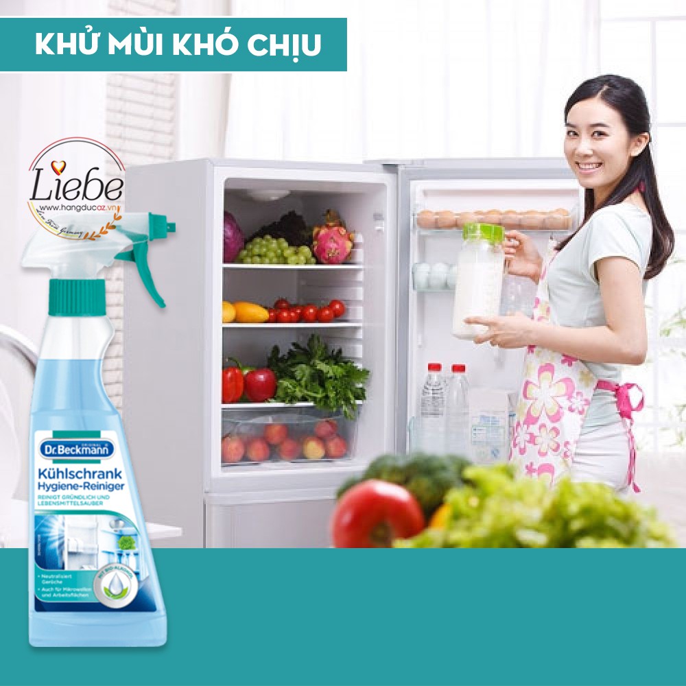 Chai xịt vệ sinh tủ lạnh Dr Beckmann vệ sinh khử mùi tủ lạnh, tủ đông