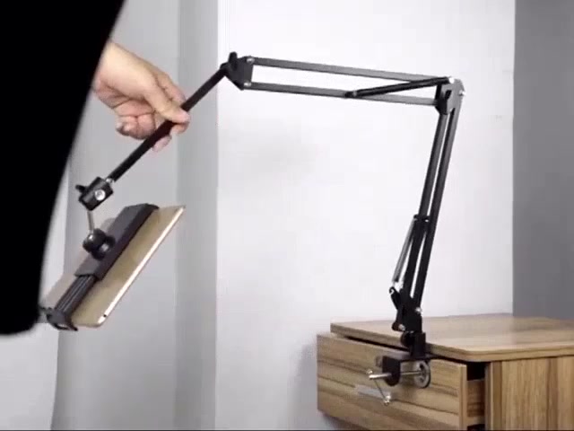 Giá đỡ điện thoại, iPad kim loại kẹp đầu giường