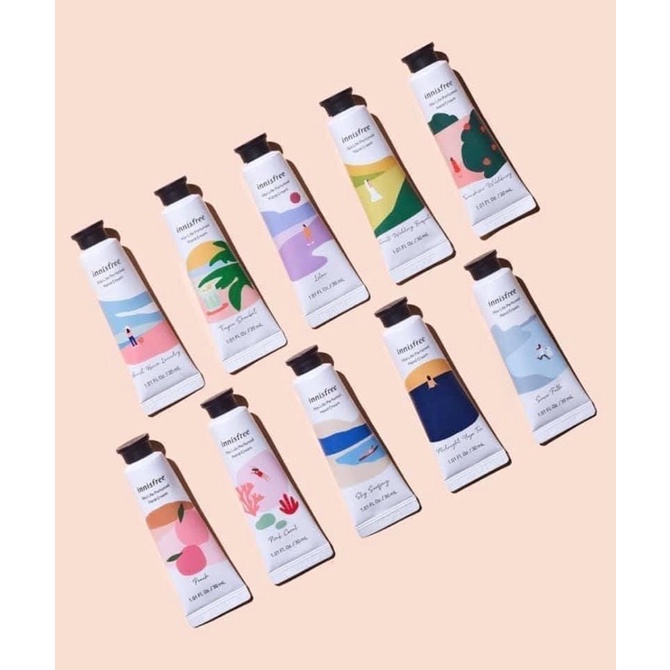 SET KEM DƯỠNG DA TAY HƯƠNG NƯỚC HOA INNISFREE JEJU LIFE FERUMED HAND CREAM HÀN QUỐC