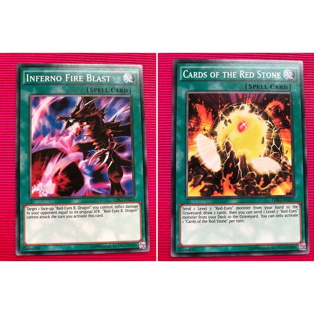 Bài Yugioh - Combo Inferno Fire Blast + Cards Of The Red Stone # Ma Pháp Red Eyes Black Dragon