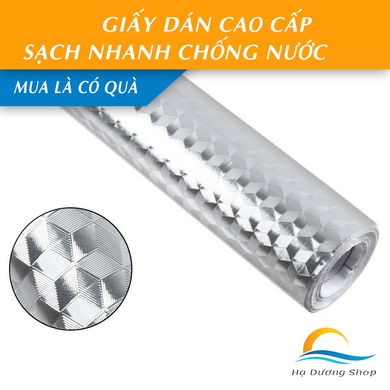 Giấy bạc dán bếp chống dầu mỡ chống ẩm cách nhiệt cao cấp HADU