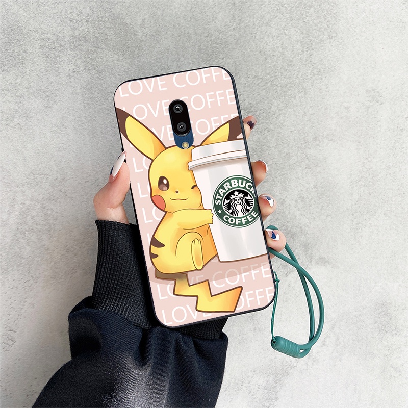 Ốp Điện Thoại Hoạt Hình Pikachu Có Dây Đeo Cho Sharp Aquos Zero 2 SHV47 Zero2