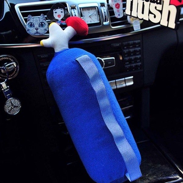 Gối ôm hình bình khí NOS bằng cao su non kích thước 43x15cm dùng trong xe hơi