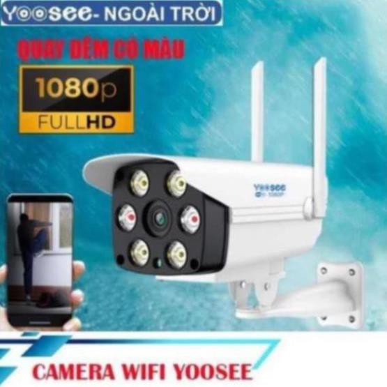 Camera ngoài trời, chống nước ☢️MẠI DÔ☢️ Yoosee Full HD 1080P 4 Led trợ sáng đàm thoại 2 chiều