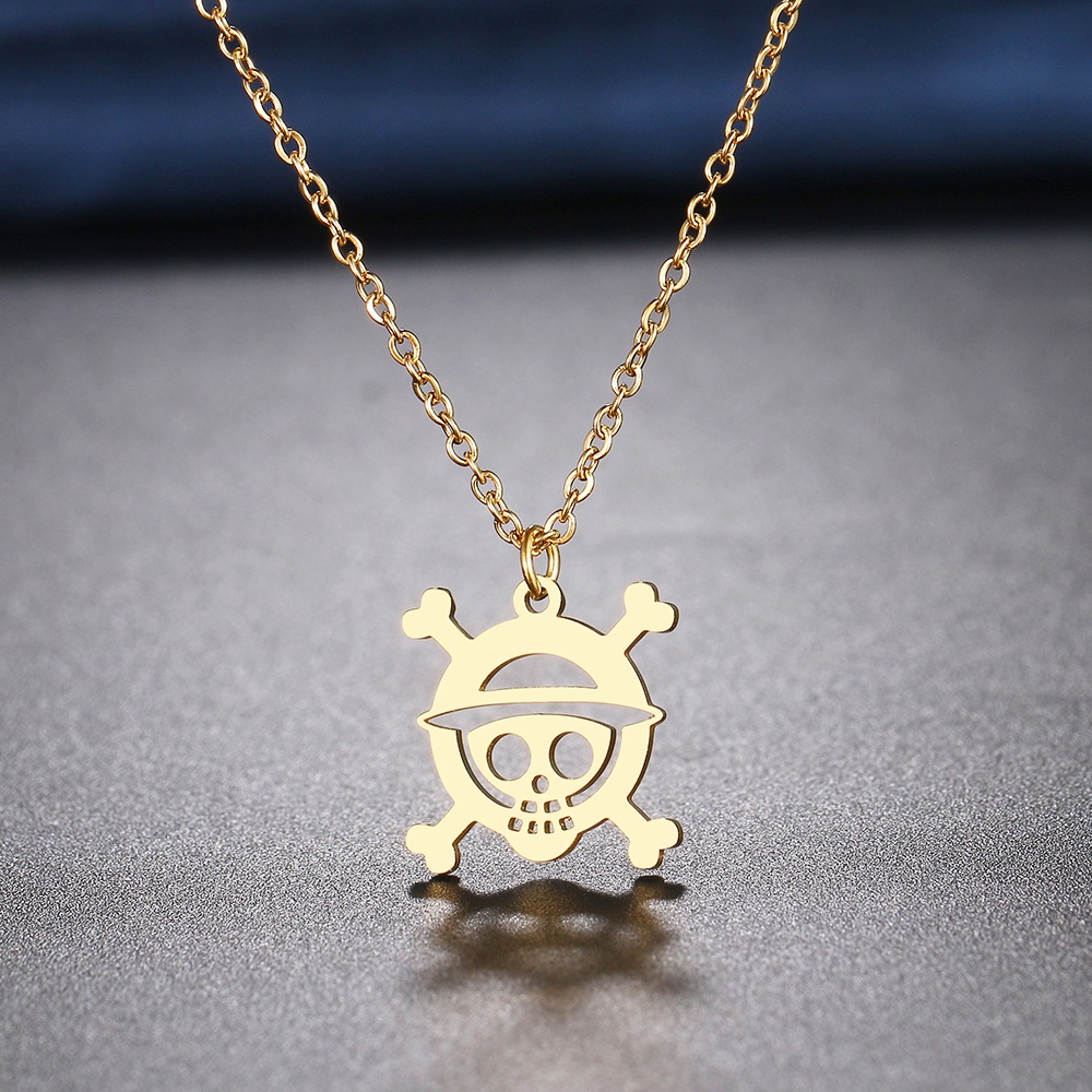 Vòng cổ Mặt Hình Bộ Xương Trong One Piece Độc Đáo