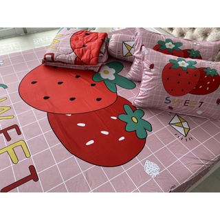BỘ DRAP GỐI DRAP THUN Ý 5D CAO CẤP