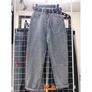 [FREESHIP ĐƠN TỪ 50K] Quần baggy bò kèm thắt lưng dây xích KAN1119