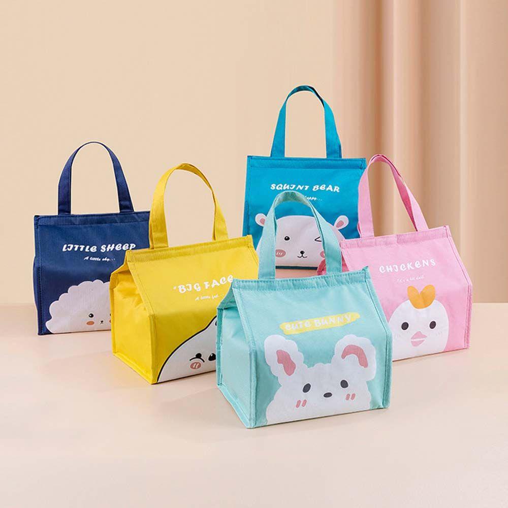 Túi Canvas Cách Nhiệt Đựng Thức Ăn Chống Nước Tiện Dụng