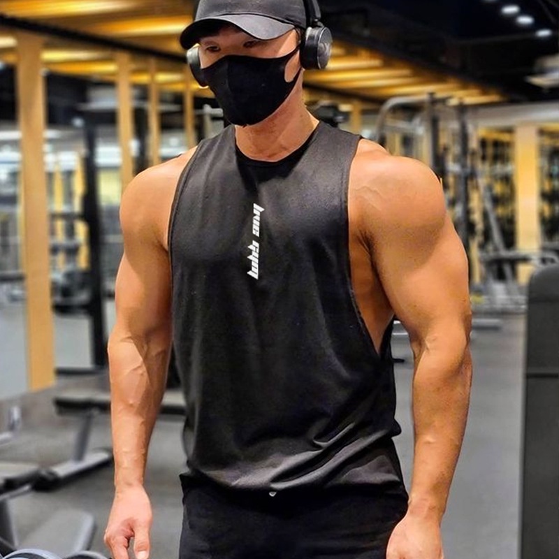 [GYMen]Áo Thun Ba Lỗ Thể Thao Nam 3 lỗ  rộng rãi hút mồ hôi    thoáng khí  giải trí  chạy bộ  tập thể dục  bóng rổ áo ba lỗ  rộng rãi  mỏng  cỡ lớn  huấn luyện ngoài trời