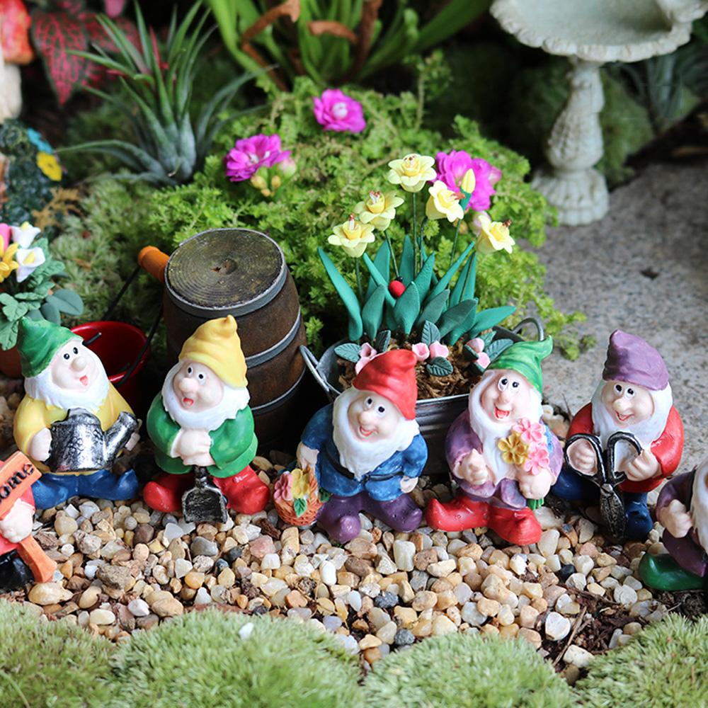HARRIETT Đồ trang trí Gnomes Pixie Thu Nhỏ Dùng Để Trang Trí Tiểu Cảnh