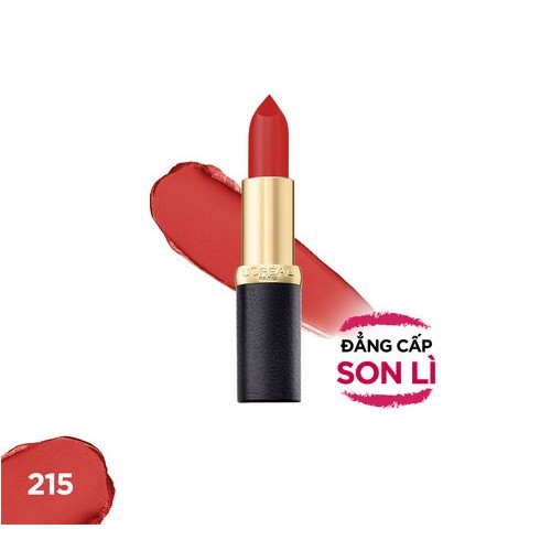 Son lì mịn môi L’Oreal Color Riche Matte màu 215 Flaming KIss