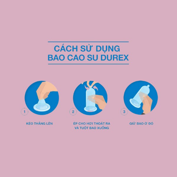 Bao cao su 3 cái Durex Perfoma Kéo Dài Khả Năng BCS Durex giúp bạn kéo dài được thế sự