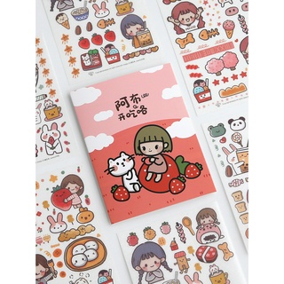 Sticker set _ Sticker bé gái (4 tấm)