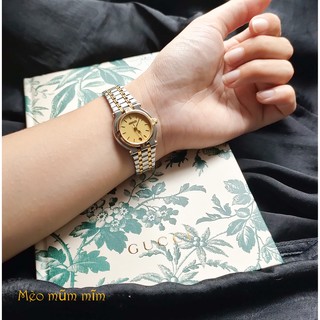 [BH 6 THÁNG] - G.U.C.C.I 9000L GOLD - NỮ - Đồng hồ USED >>> MỚI 98%/ SWISS MADE / CHỐNG NƯỚC / CÓ HỘP ZIN