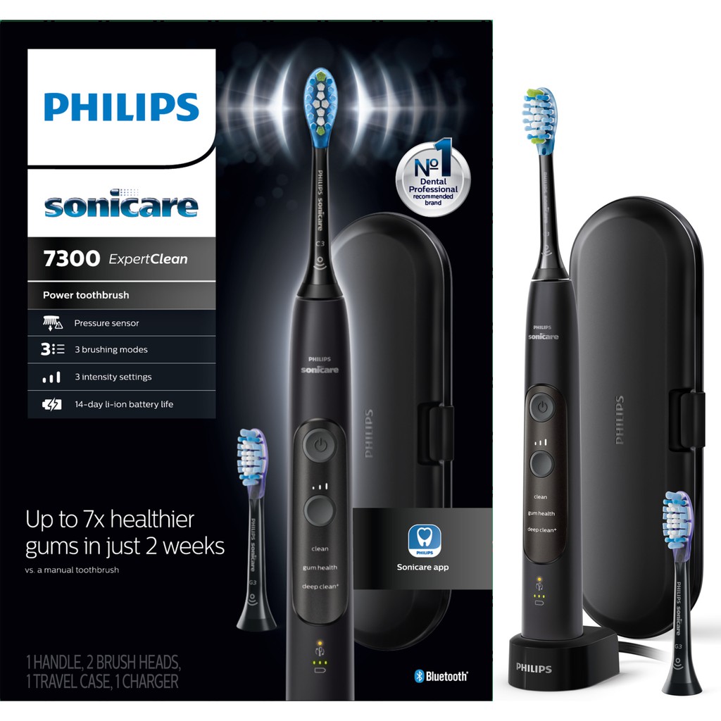 Philips 7300_7500_Bàn chải điện sóng âm Philips Sonicare ExpertClean 7300 - 7500