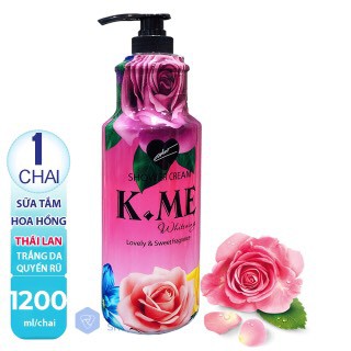 [CHUẨN THÁI] SỮA TẮM HƯƠNG HOA HỒNG - K.ME Thái Lan Dung Tích 1200ml (Date: 36 tháng)