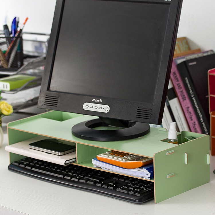 Kệ đựng máy tính bàn phím, chuột decor bàn làm việc