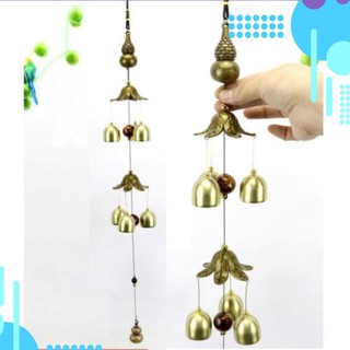 Chuông gió hình hồ lô 2 tầng- 6 chuông 💎 Freeship 💎  cầu bình an và tài lộc 206744 [SKM]