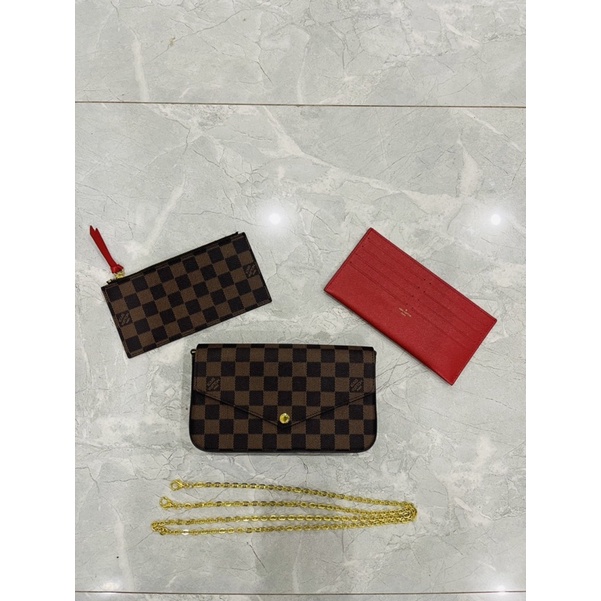 Set túi xách 3 món da thật, check cod được, ảnh shop tự chụp và có cả video cho các bác ngắm đấy ạ