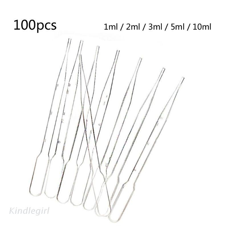 Set 100 Ống Nhỏ Giọt Bằng Nhựa Dùng Một Lần Chuyên Dụng Cho Làm Trang Sức