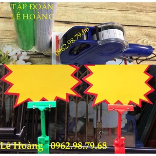 Combo Kẹp Sale Treo Giấy Sale 10 Bộ và 1 Bộ Máy Bấm Giá