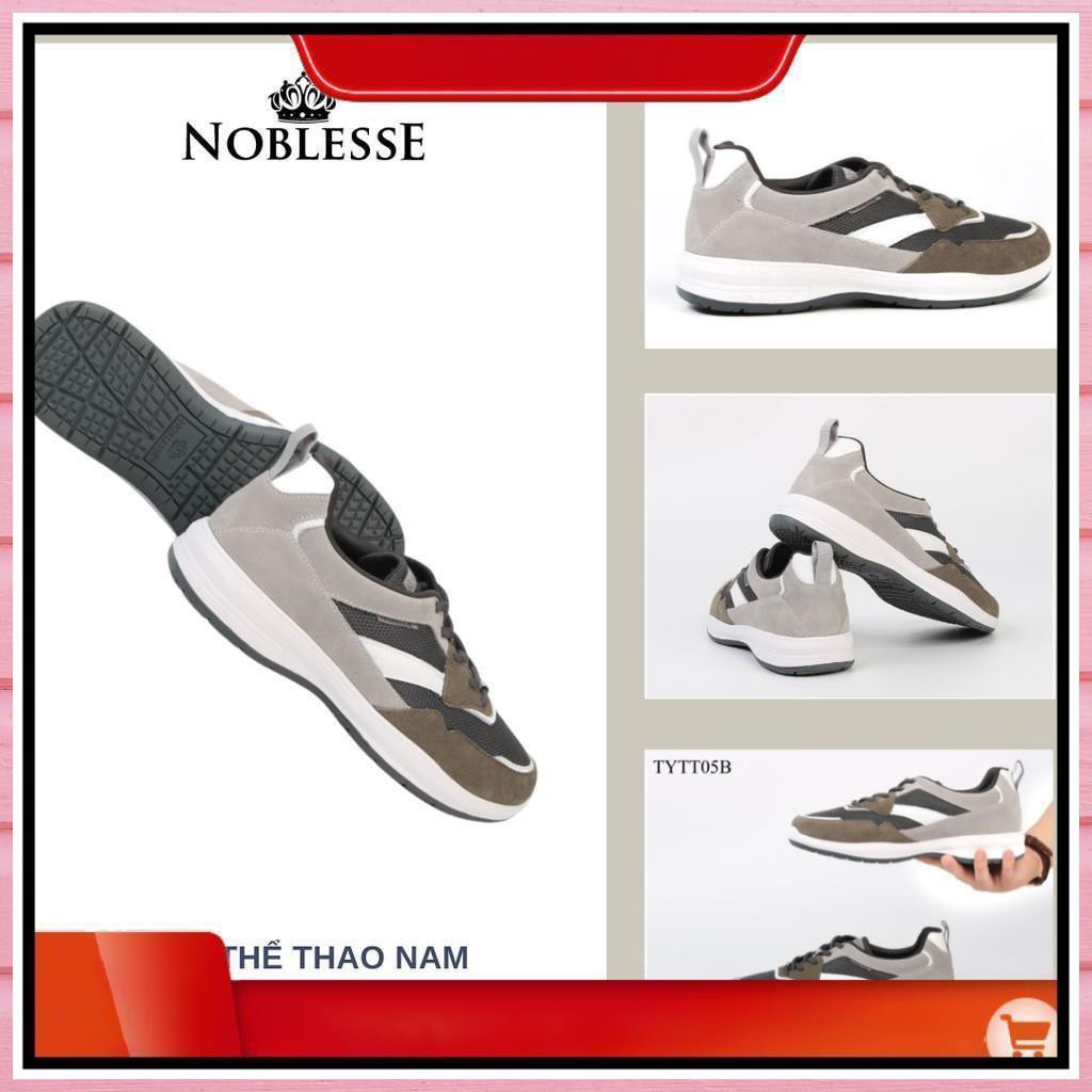 GIÀY THỂ THAO NAM DA LỘN CỔ THẤP THỜI TRANG CHÍNH HÃNG NOBLESSE TYTT05B