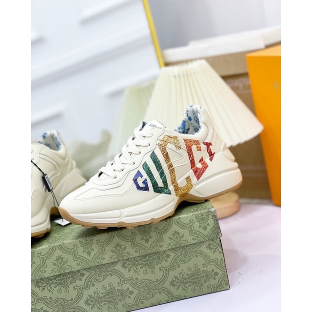 Giày thể thao sneaker gc chữ loang lót hoa vip fullbox