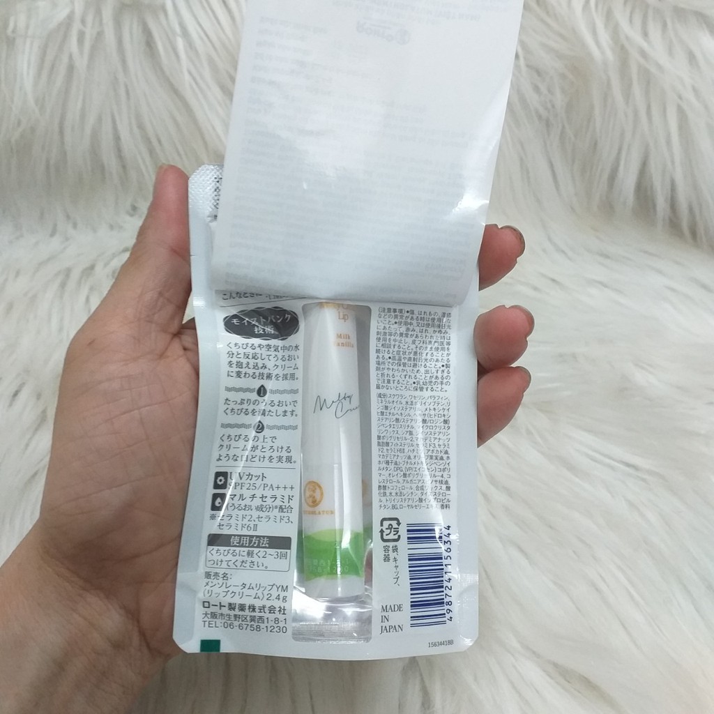 (Thanh lý HSD 10/2022) Son tan chảy dưỡng môi chống nắng Mentholatum Melty Cream Lip 2.4g