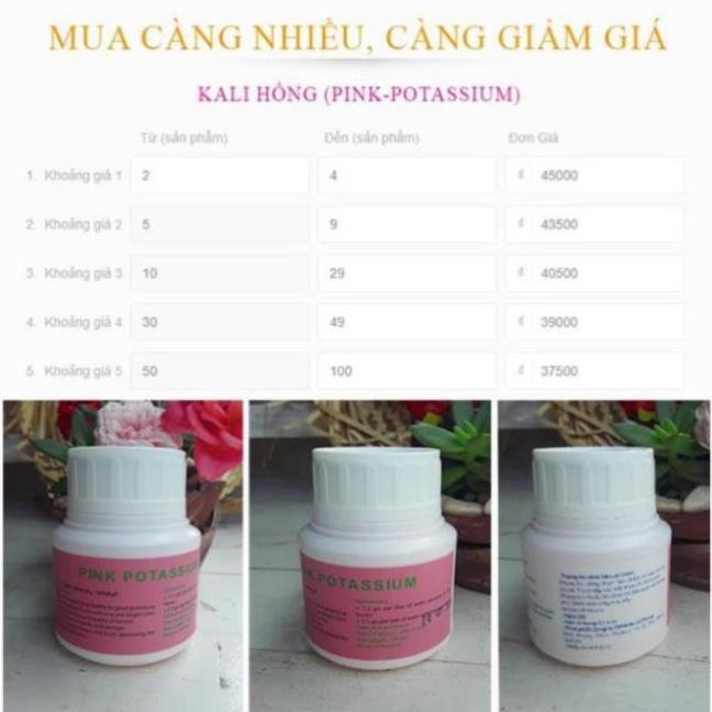 [Hiệu Quả-An Toàn-Tiết Kiệm]100g Phân bón kích thích cây ra hoa đậu trái. Tác dụng của phun Kali qua lá với cây trồng