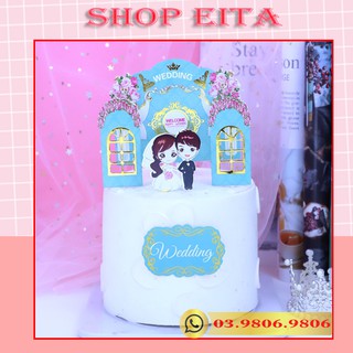 Set đám cưới trang trí bánh sinh nhật, trang trí bánh kem