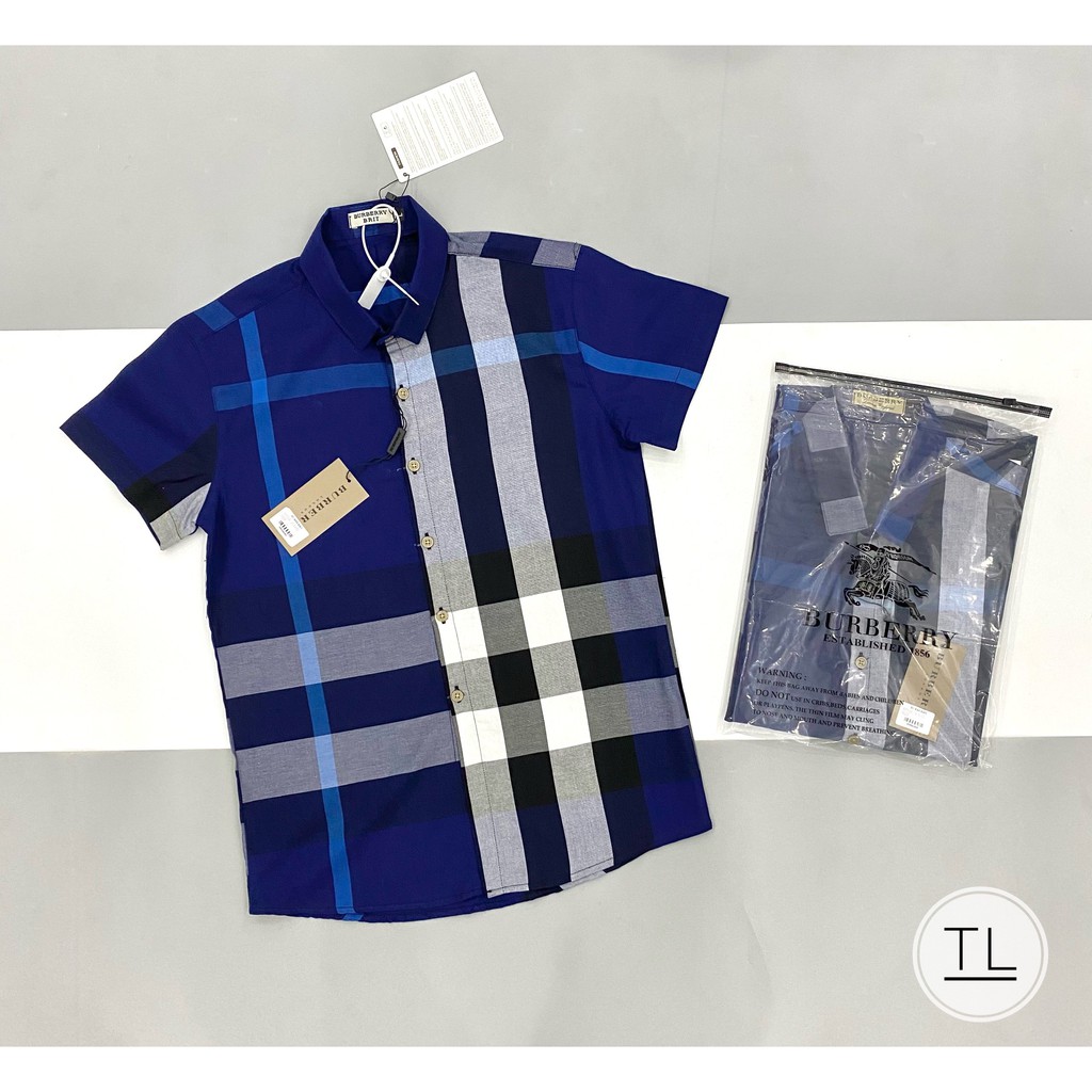 Áo sơ mi nam ngắn tay BBR đủ màu vải cotton xuất dư (𝐇𝐚̀𝐧𝐠 𝐋𝐨𝐚̣𝐢 𝟏) | BigBuy360 - bigbuy360.vn