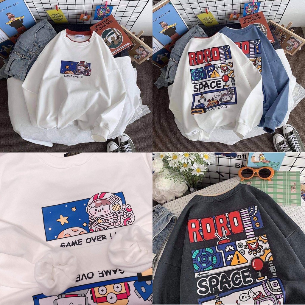 Áo Sweater RORO 5 màu Unisex + Ảnh | BigBuy360 - bigbuy360.vn