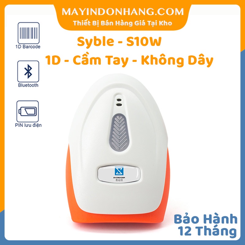 Máy quét mã vạch không dây Keycode S10W, Máy Đọc Mã Vạch Không Dây Cầm Tay Giá Siêu Tốt Pin Dùng 48 Tiếng