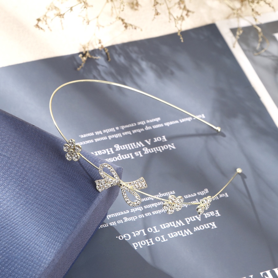 Băng Đô Cài Tóc Bằng Hợp Kim Đính Đá Và Ngọc Trai Dễ Thương Cho Nữ